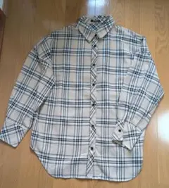 未使用✨チェック柄長袖シャツ ベージュМサイズ