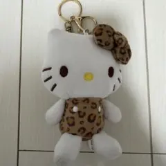 ハローキティー キーホルダー ヒョウ柄
