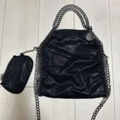 ショルダーバッグ ステラマッカートニー風　ブラック