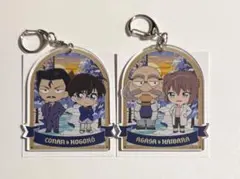 名探偵コナン デュオコレ アクキー 江戸川コナン 毛利小五郎 阿笠博士 灰原哀