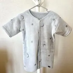 PUPPAPUPO 七分袖 フランネル 着る毛布 グレー