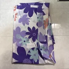 紫 花柄 浴衣 未使用 和装 夏祭り