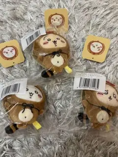 【新品未開封】ちいかわ　たぬきだもんくじ　C賞マスコット　3点