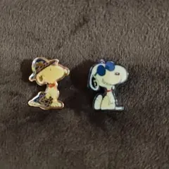 スヌーピー ピンバッジ 2個セット