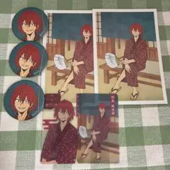 ヒロアカ 浮世絵 浴衣 缶バッジ ポストカード クリアカード 切島鋭児郎