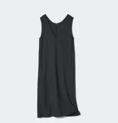 【24時間以内発送】ブラッシュドジャージージャンパースカート/ダークグレー/L