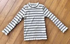 美品 グローバルワーク キッズ リブ トップス M 100 110 ボーダー