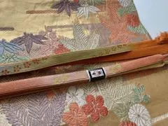 唐織袋帯 帯締め2本まとめ 合計3点セット 唐織 梅 若松 松竹梅