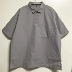 無印良品 布帛 ポロシャツ L 涼感