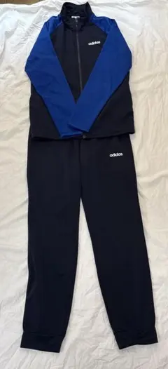 adidas ジャージ 上下セット ネイビー×ブルー ⭐︎160