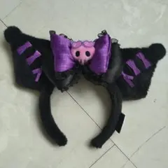 値下げしました⭕サンリオ クロミちゃん 猫耳カチューシャ 黒と紫