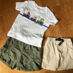 ユニバ　USJ スーパーマリオ　Tシャツとショートパンツ　セット　100