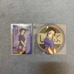 鬼滅の刃　極楽湯 胡蝶しのぶ　クリアカード　特典コースター