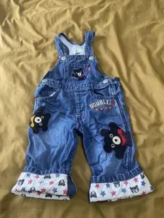 DOUBLE.B デニムオーバーオール 80cm