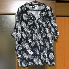 トム＆ジェリー　アロハシャツ　4L 黒のサムネイル