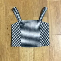 GU チェック柄 ビスチェ Sサイズ