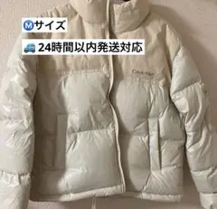 【美品】Calvin Kleinダウンジャケット　Mサイズ ホワイト