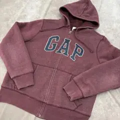 快*B様 GAP フルジップパーカー ワインレッド アーチロゴ　Y2K 00s