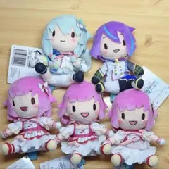 プロセカ　ふわぷち　ミニぬいぐるみ　ワンダショ　5体セット