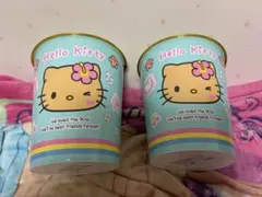 sanrio サンリオ 日焼けキティ ダストボックス ゴミ箱 2個 セットのサムネイル