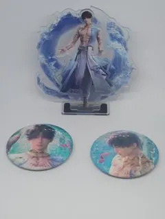 恋と深空 セイヤ アクリルスタンドと缶バッジセット - メルカリ