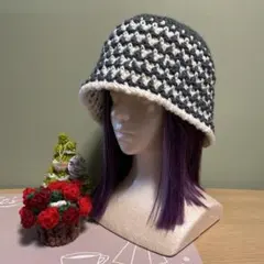 クラッシャーハット クロシェハット バケットハット ビーニー ハンドメイド