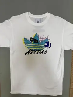 adidas グラフィックTシャツ Mサイズ ホワイト