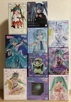 初音ミク　プライズフィギュア　10点セット