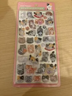 【正規品】和柄 ボンボンドロップシール 【和猫柄】