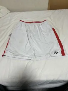 YONEX ショートパンツ ホワイト/レッド
