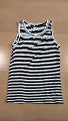 タンクトップ Mサイズ ネイビー ボーダー