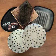 北欧皿　和食器　皿 5枚セット 陶器 プレート　丸皿　角皿　楕円皿のサムネイル