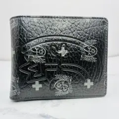 パンクドランカーズあいつ柄 2つ折り財布 黒(今が最安値！) - メルカリ