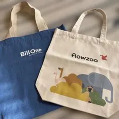 新品　未使用 非売品　動物イラスト トートバッグ　エコバック　2つセット
