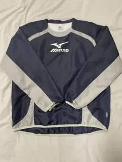 ミズノ ネイビー 長袖ピステ