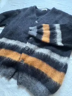 最高峰◎ビンテージ 50〜60's ARROW モヘア カーディガン ブラック