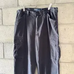 【VINTAGE】希少 美品 ラルフローレン カーゴパンツ BLACK W35