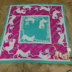 Vivienne Westwood　猫柄ハンカチ　新品未使用のサムネイル
