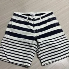DOUBLE STANDARD CLOTHING ボーダー ショートパンツ 38のサムネイル