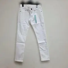 【新品未使用 タグ付き】FELLINIフェリーニ ホワイト スキニーデニム Sのサムネイル