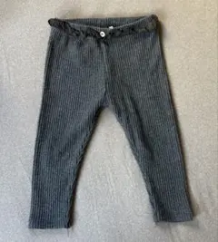 ZARA グレー　リブ編み レギンス 86cm