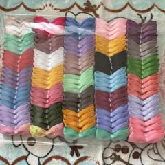 ち　まとめ売り グログランリボン リボンモチーフ　4つ×30種類　124個