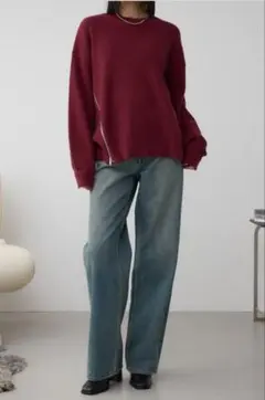 AZULBYMOUSSY サイドZIPニットトップス2026