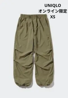 UNIQLO ユニクロ パラシュートパンツ オリーブ XS カーゴパンツ