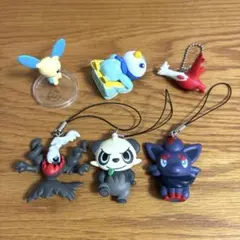 ポケモン スイングコレクション ぺたんこマスコット　しっぽみてみてフィギュア他