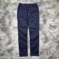 GU/ジーユー 大きいサイズ スキニーデニムパンツ XL ネイビー ウエストゴム