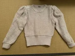 miu miu クリーム色 編み込みニットセーター