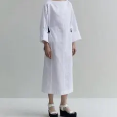 BLAMINK ブラミンク 19SS リネンコットン ワンピース レザーベルトのサムネイル