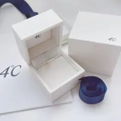 4℃ ピアス 箱 空箱 紙袋 リボン