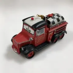 トミカ　赤い消防車 ミニカー チェック柄タンク